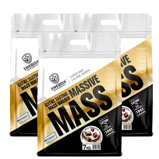 BIG BUY 3 x Massive Mass Gainer 7 kg