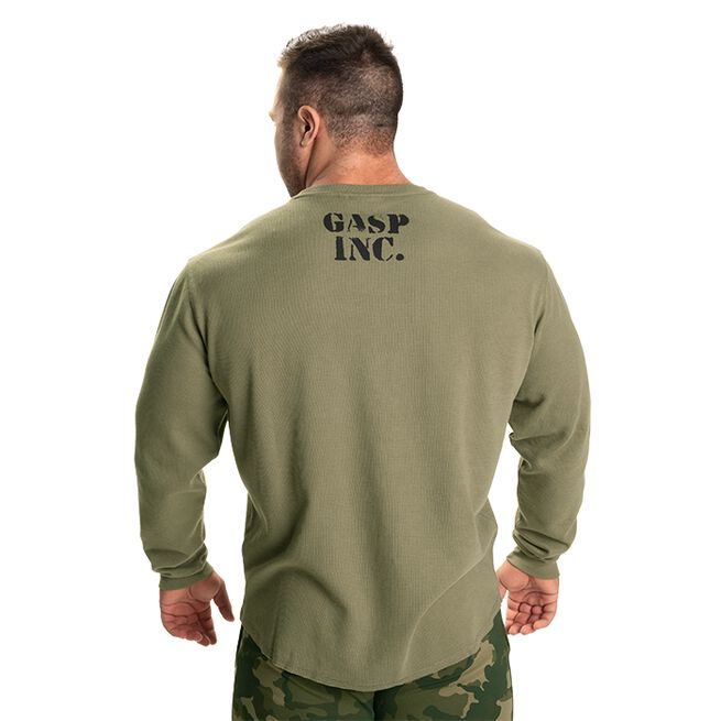 Thermal Gym Sweater, Washed Green