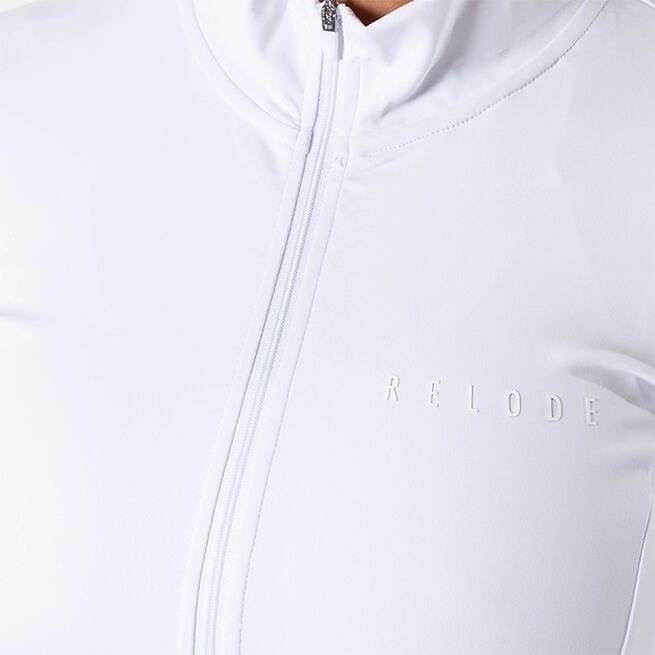 Clean Zip Långärmad Tröja Vit