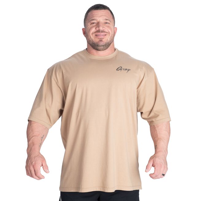 Washed T-shirt Beige