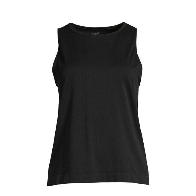 Casall Seamless Blocked Tank Black