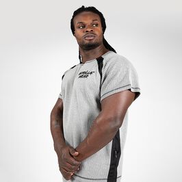 Gorilla Wear Augustine Old School Work Out Top, Grey Augustine Old School Work Out Top, Grey