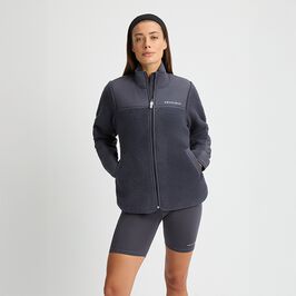 Phoebe Pile Jacket, Dark Grey Plum, XL  Phoebe Pilejacka Grå