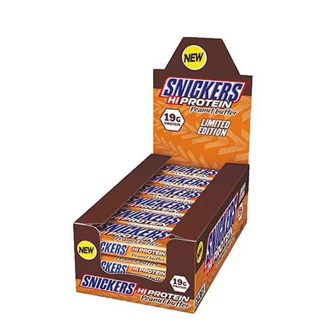 12 x Snickers Protein Bar 57 g Jordnötssmör Peanut Butter