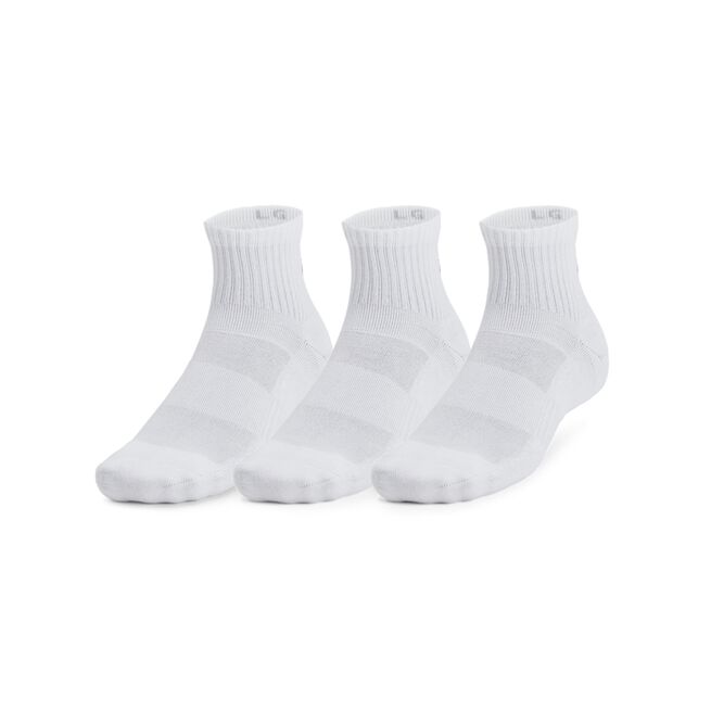 Unisex UA Tech 3pk Qtr, White
