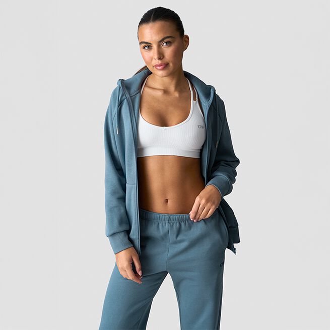 Everyday Zip Hoodie Blå