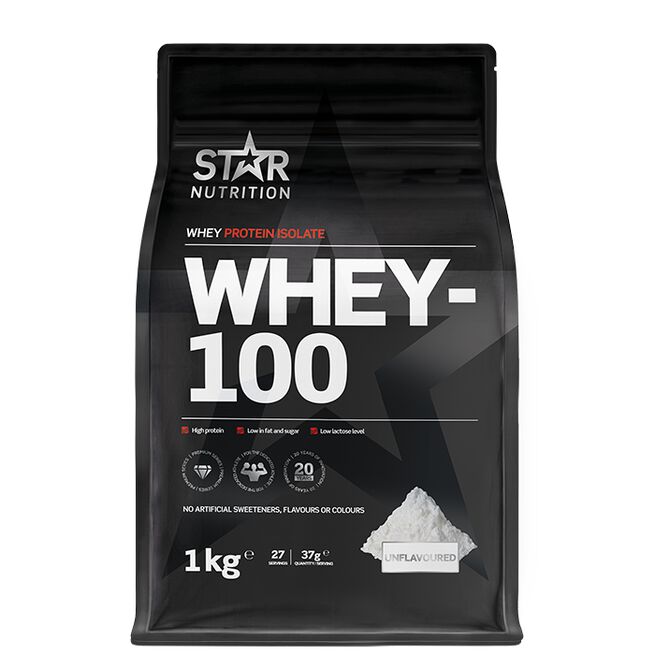 Whey-100 Vassleprotein 1 kg Naturell