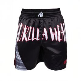 Clayton Boxing Shorts, Black/Red, M  Clayton Boxarshort Svart Röd