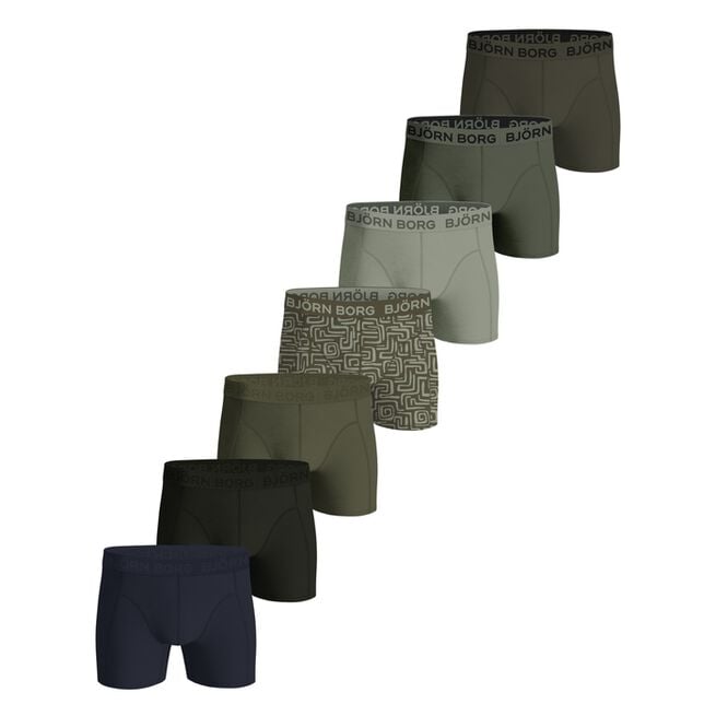 Cotton Stretch Boxer 7p, Multipack, L