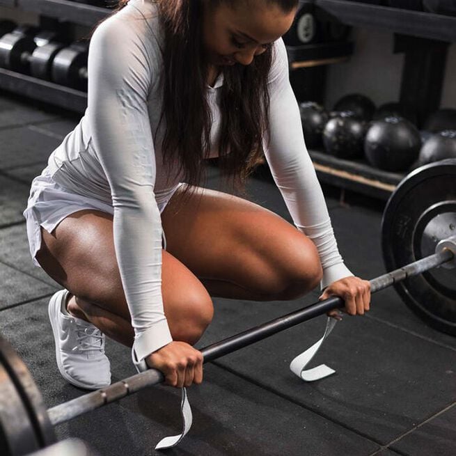 Lifting Straps Läder Grå