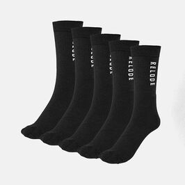 Relode Training Socks 5-pack, Black, 35-38  Relode Training Socks 5-pack, Black