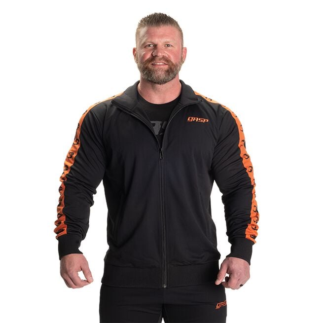 Track Suit Jacket, Black/Flame