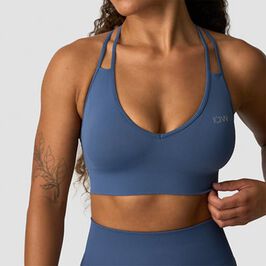 Define Seamless V-shape Sports Bra, Dusty Twilight Blue, L  Define Seamless V-formad Sport-Bh Blå