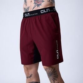 CLN Dino Stretch Shorts, Dark Red, S  Dino Shorts Röd