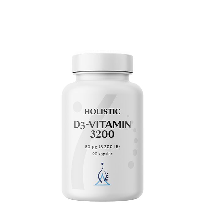 Holistic D3-vitamin 3200 90 kapslar