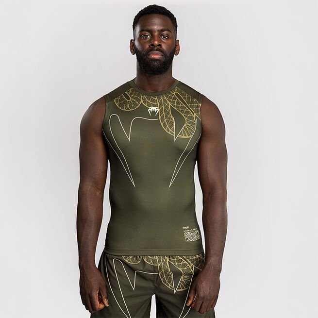 Serpenti Rashguard Ärmellös Khaki Brons Ivory