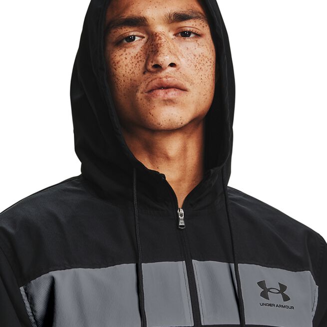 UA Sportstyle Windbreaker, Black/Pitch Gray