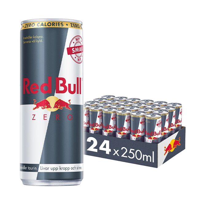 24 x Red Bull Energidryck Zero, 250 ml 