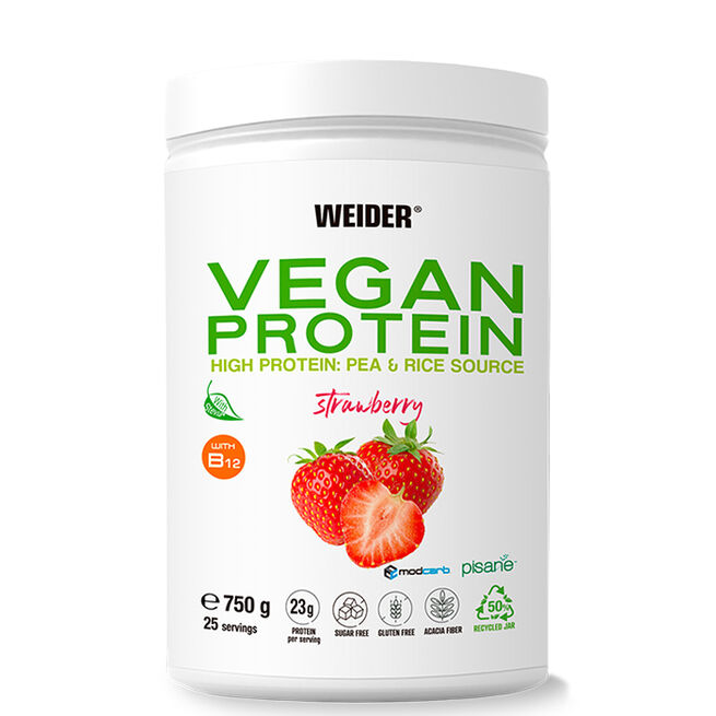 Veganskt Proteinpulver 750 g Strawberry