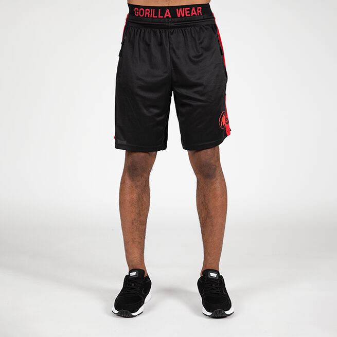 Gorilla Wear Atlanta Shorts, Black/Red	