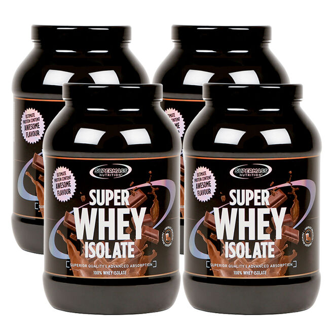 BIG BUY 4 x Super Whey Isolate Vassleproteinisolat 1300 g