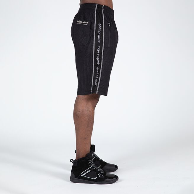 Buffalo Old School Workout Shorts, Black/Grey