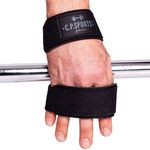 CP Sports Figure 8 Straps - Lifting Loops, Black, One Size