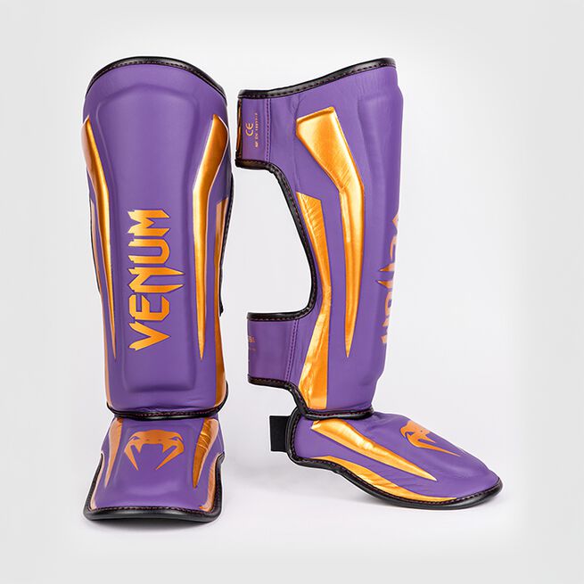Venum Elite Shin Guards Dark Purple