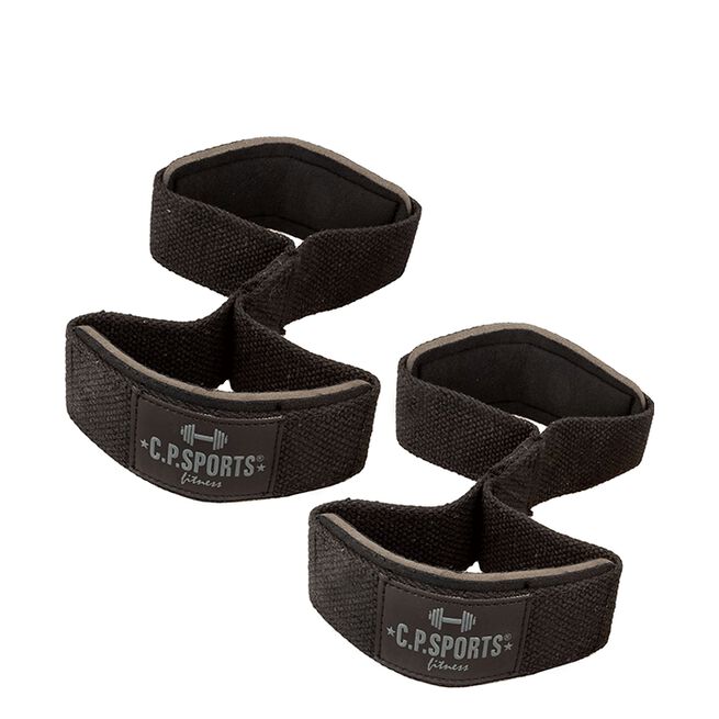 CP Sports Figure 8 Straps - Lifting Loops, Black, One Size