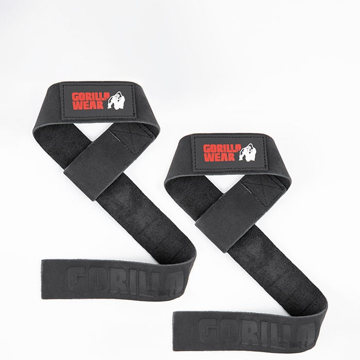 Lifting Straps L&auml;der Svart