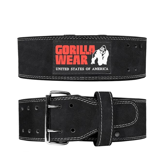 4 Inch Powerlifting Belt, Black, S/M 