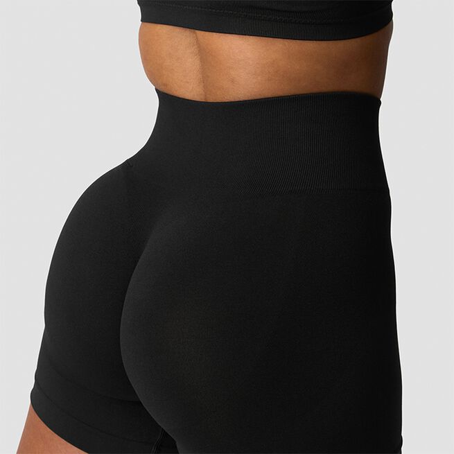 Smooth Midi Shorts Svart