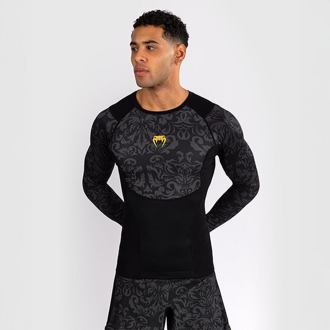 Venum x Ilia Topuria Unmatched Långärmad Rashguard Svart Guld