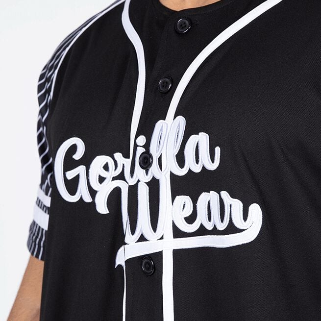 Gorilla Wear 82 Baseball Jersey Black zoom