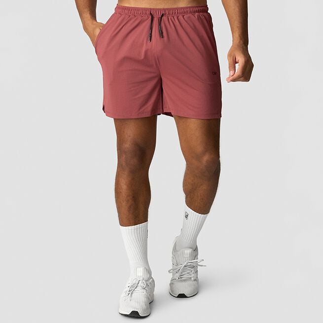 Stride Shorts, Brick Red