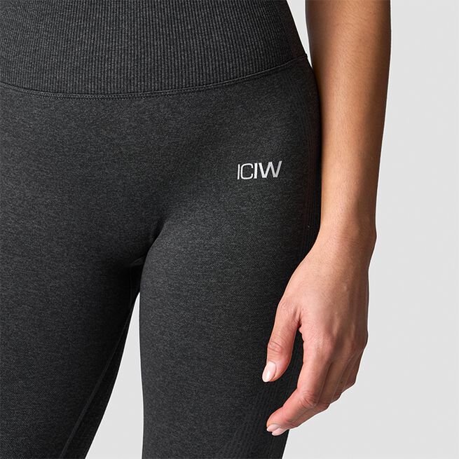 Soft Seamless Tights, Graphite Melange