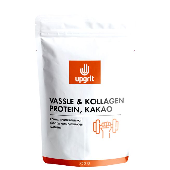 Upgrit Vassle & Kollagenprotein kakao 750 g