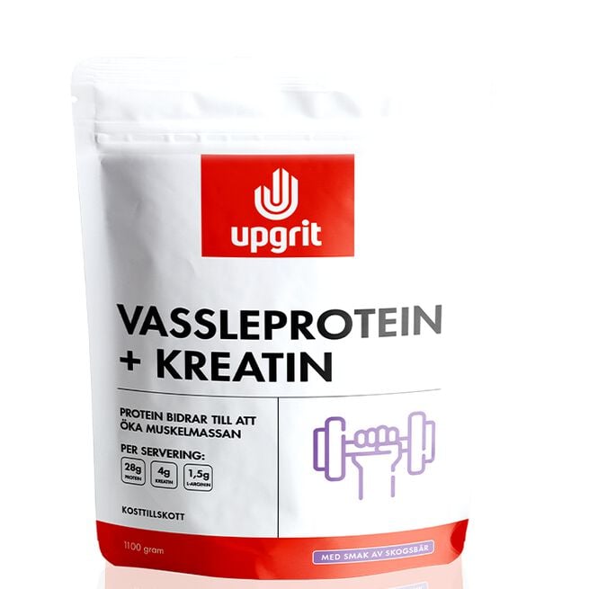Vassleprotein + Kreatin Skogsbär 1100 g