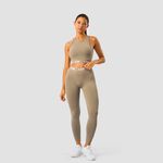 Define Seamless Logo Cropped Tank Top, Taupe, M 