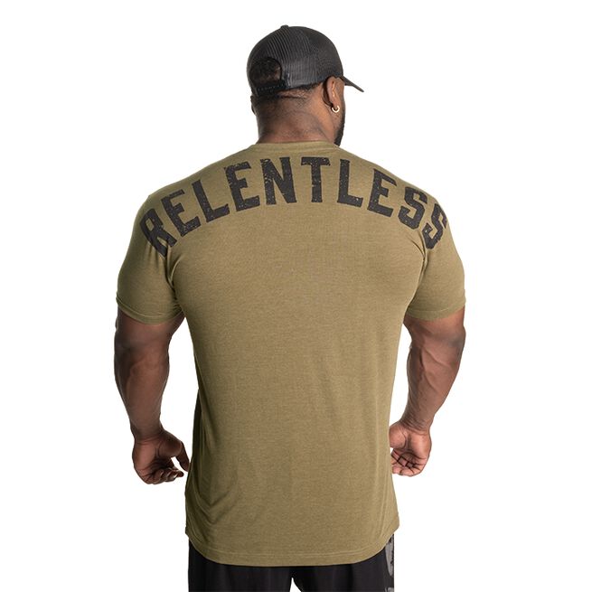 Skull Standard Tee, Army Green Melange