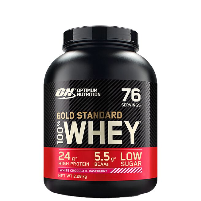 100% Whey Gold Standard Vassleprotein 2273 g White Chocolate Raspberry