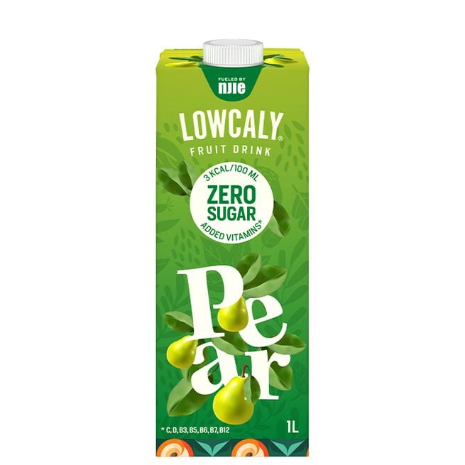 Lowcaly Fruktdryck 1000 ml Pear