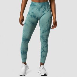 ICIW Define Seamless Tie Dye Tights, Teal Define Träningstights Blågrön