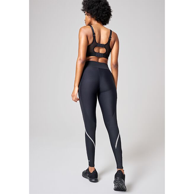 Sculpture Running Tights, Liquid Black