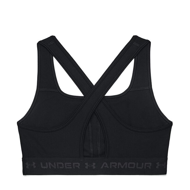 UA Crossback Mid Bra, Black