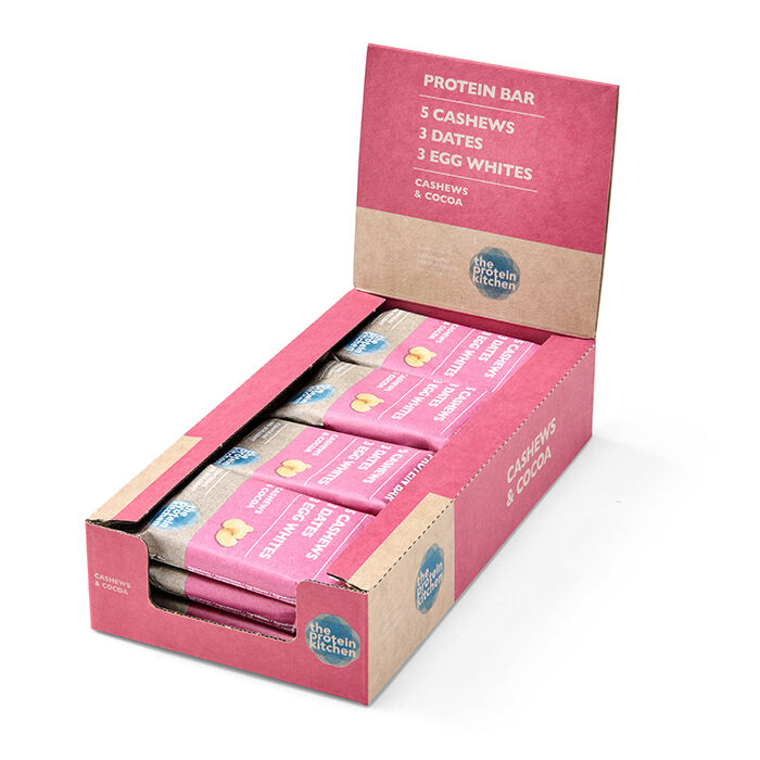 12 x Protein Bar, 50 g Cashew & Cocoa