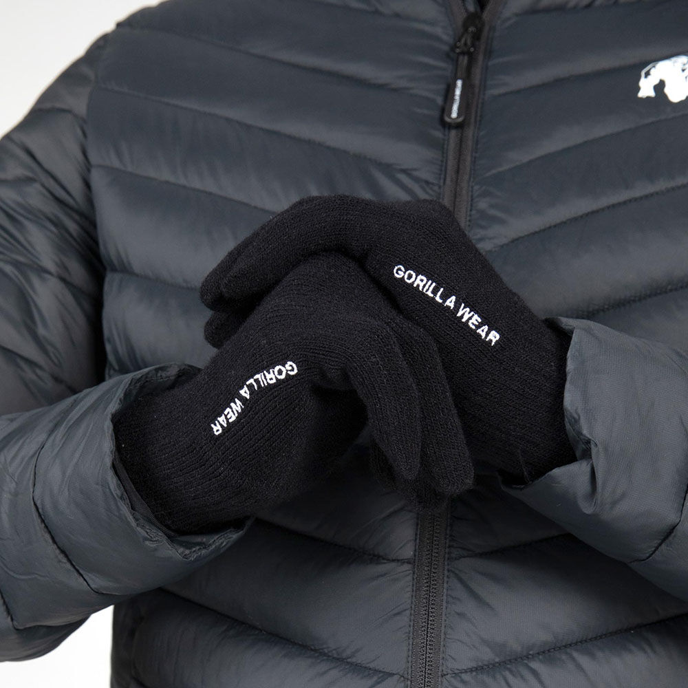 Waco Knitted Gloves, Black