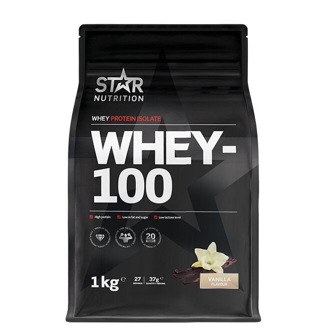 Star nutrition Whey-100 Vanilj Vanilla