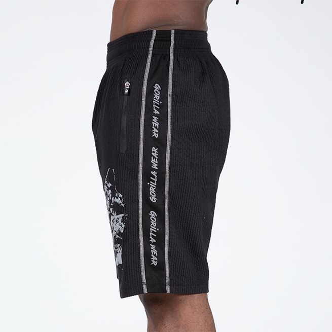 Buffalo Old School Workout Shorts, Black/Grey
