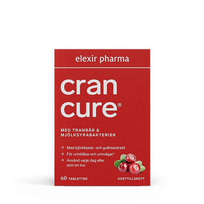Cran Cure® Tranbär + Mjölksyrabakterier 60 tabletter